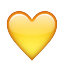 ios emoji yellow heart