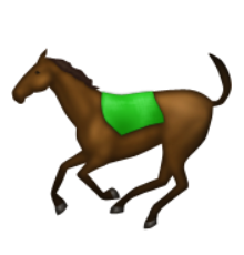 ios emoji horse