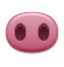 ios emoji pig nose