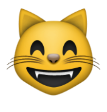 ios emoji grinning cat face with smiling eyes