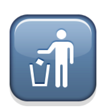 ios emoji put litter in its place symbol
