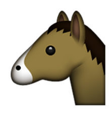 ios emoji horse face
