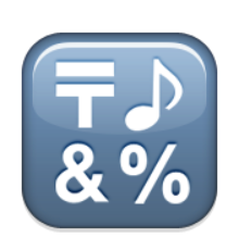 ios emoji input symbol for symbols