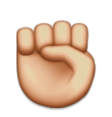 ios emoji raised fist