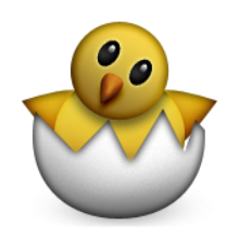 ios emoji hatching chick