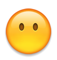ios emoji face without mouth