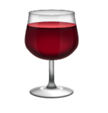 ios emoji wine glass