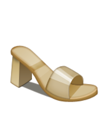 ios emoji womans sandal