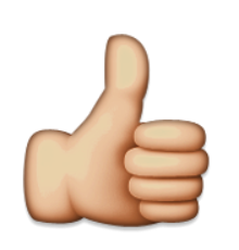 ios emoji thumbs up sign