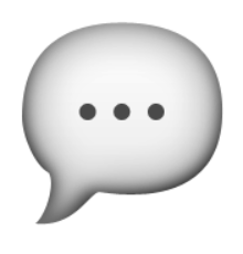 ios emoji speech balloon