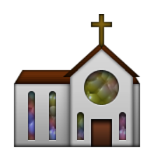ios emoji church