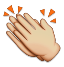 ios emoji clapping hands sign