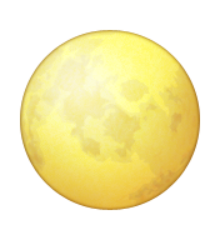 ios emoji full moon symbol