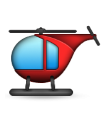 ios emoji helicopter