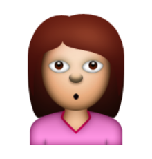 ios emoji person with pouting face