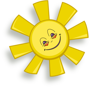 Sunshine happy sun clip art at vector clip art