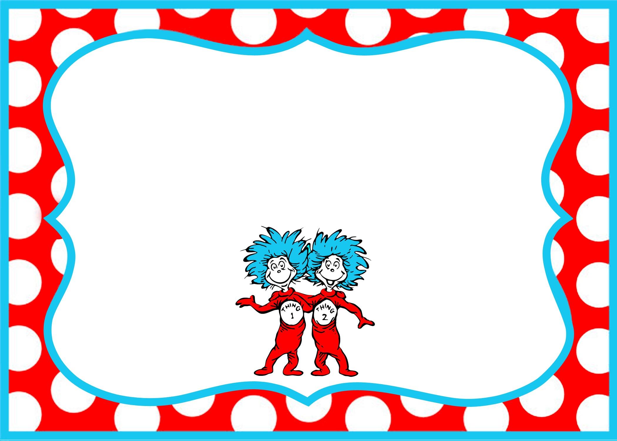 Free Printable Dr Seuss Border - Printable Templates