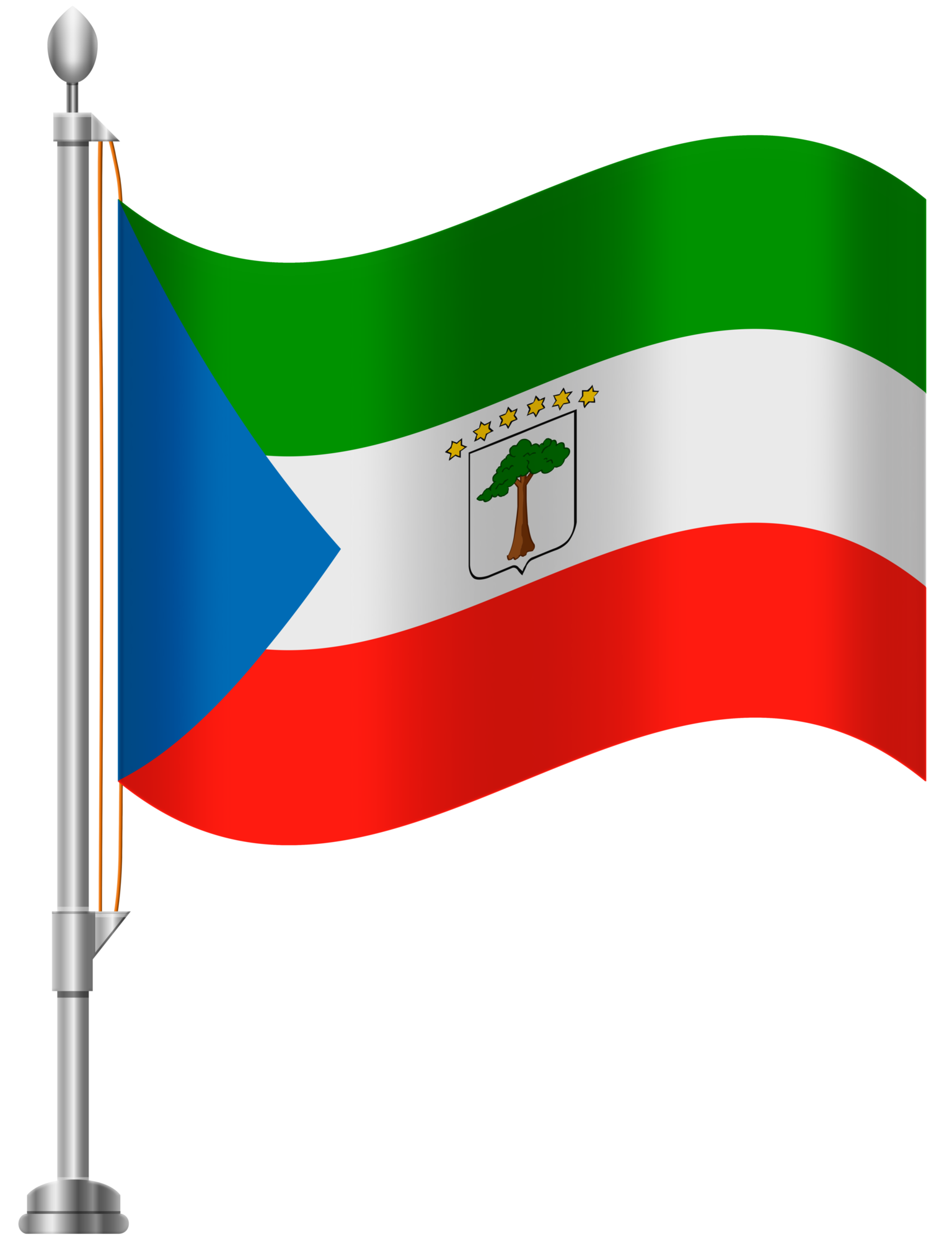 Equatorial Guinea Flag PNG Clip Art