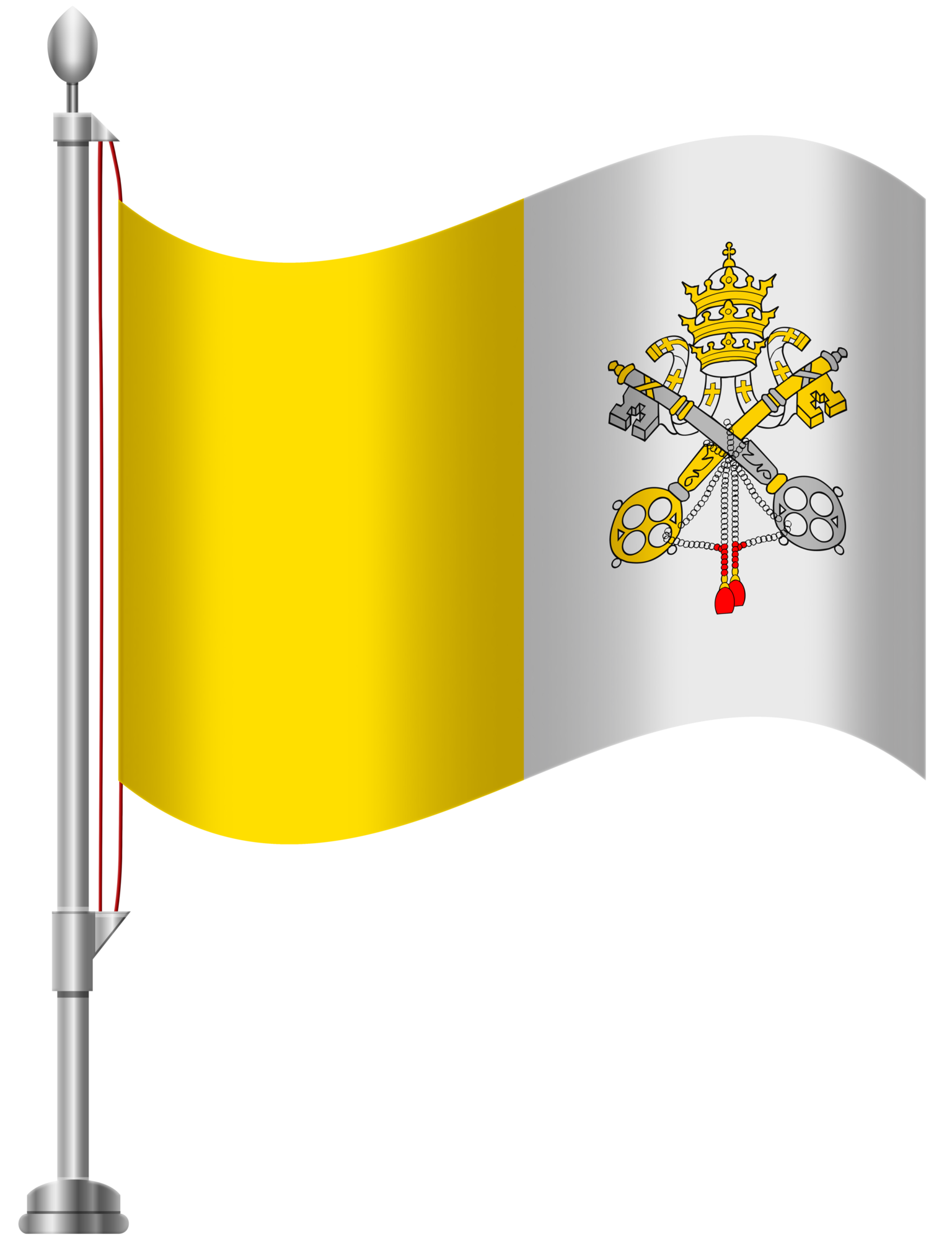 Vatican City Flag PNG Clip Art