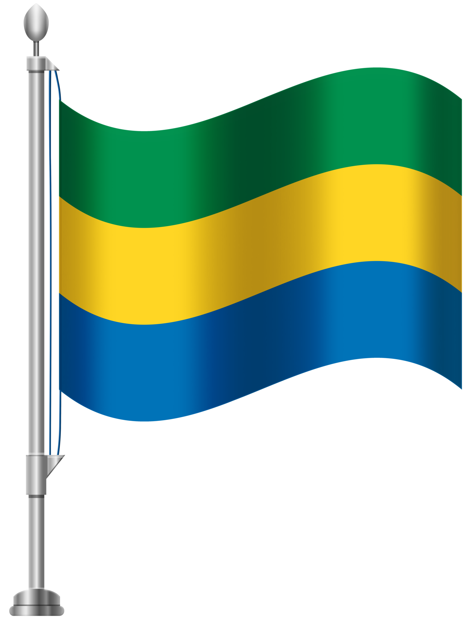 Gabon Flag PNG Clip Art