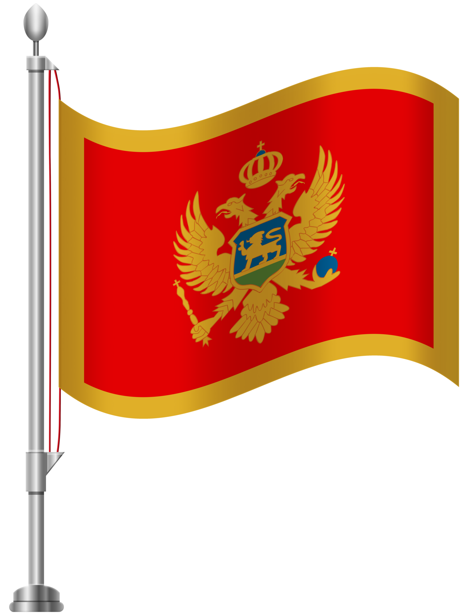 Montenegro Flag PNG Clip Art