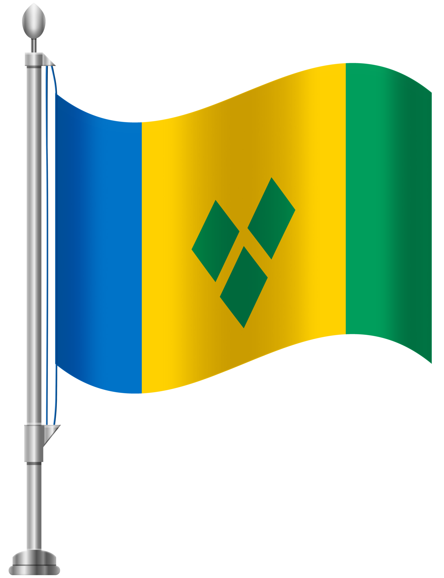 St Vincent and The Grenadines Flag PNG Clip Art