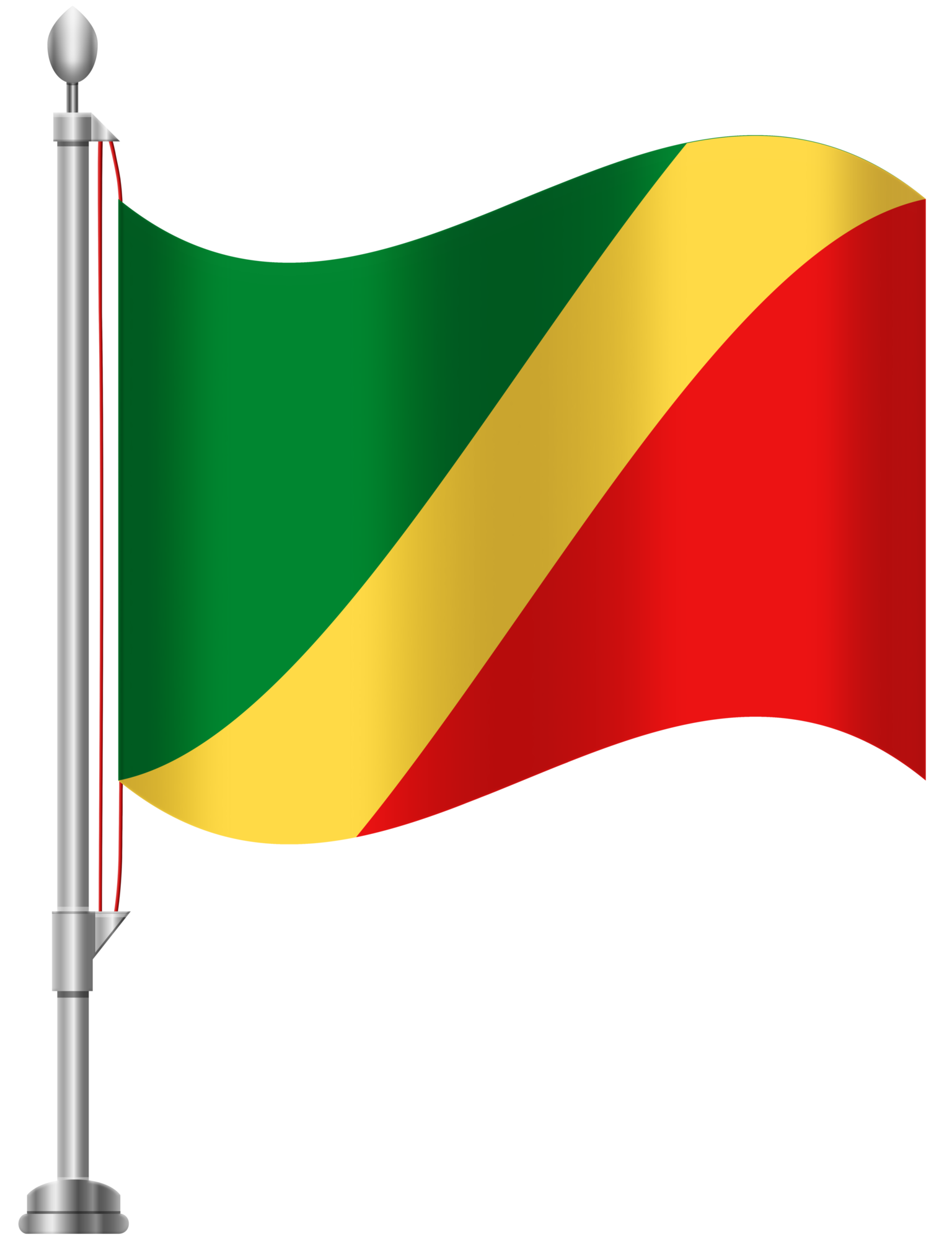 Republic Of The Congo Flag PNG Clip Art