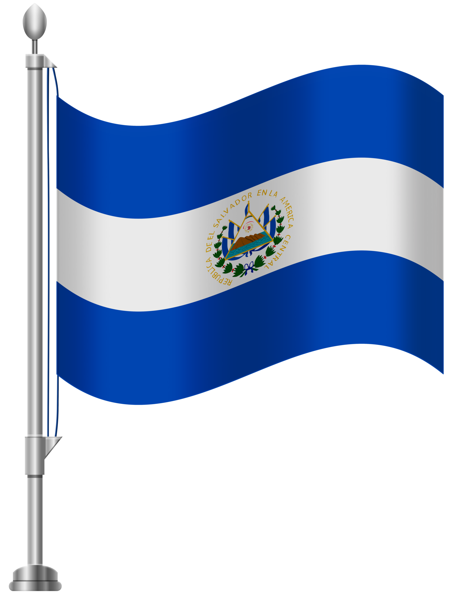 El Salvador Flag PNG Clip Art