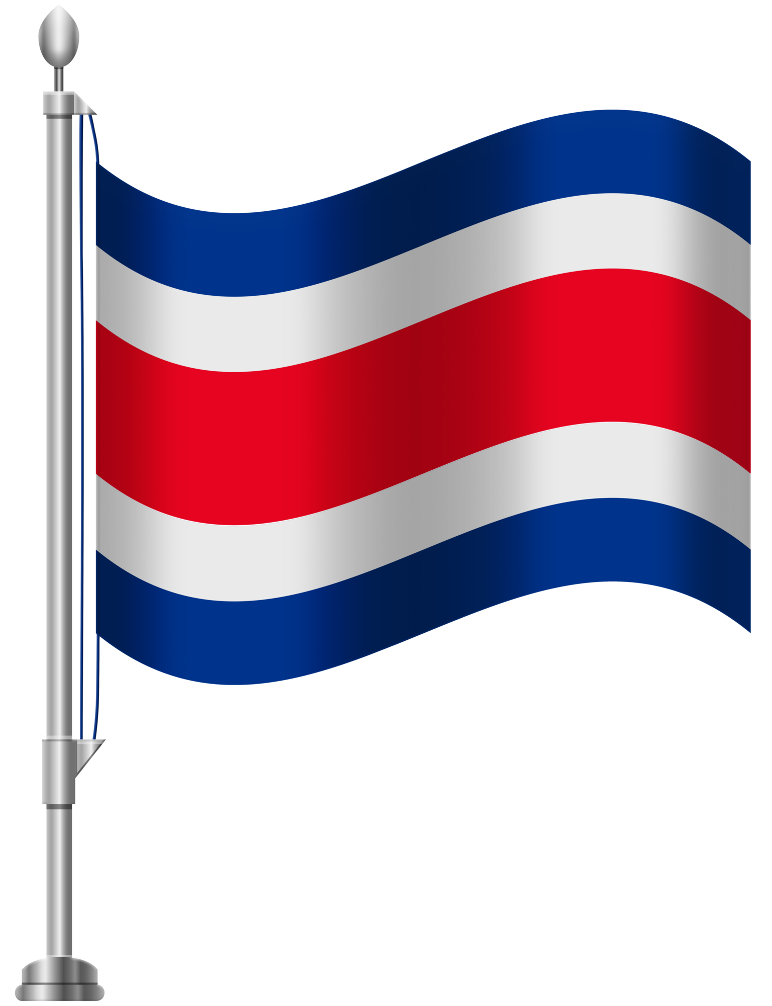 Costa Rica Flag PNG Clip Art