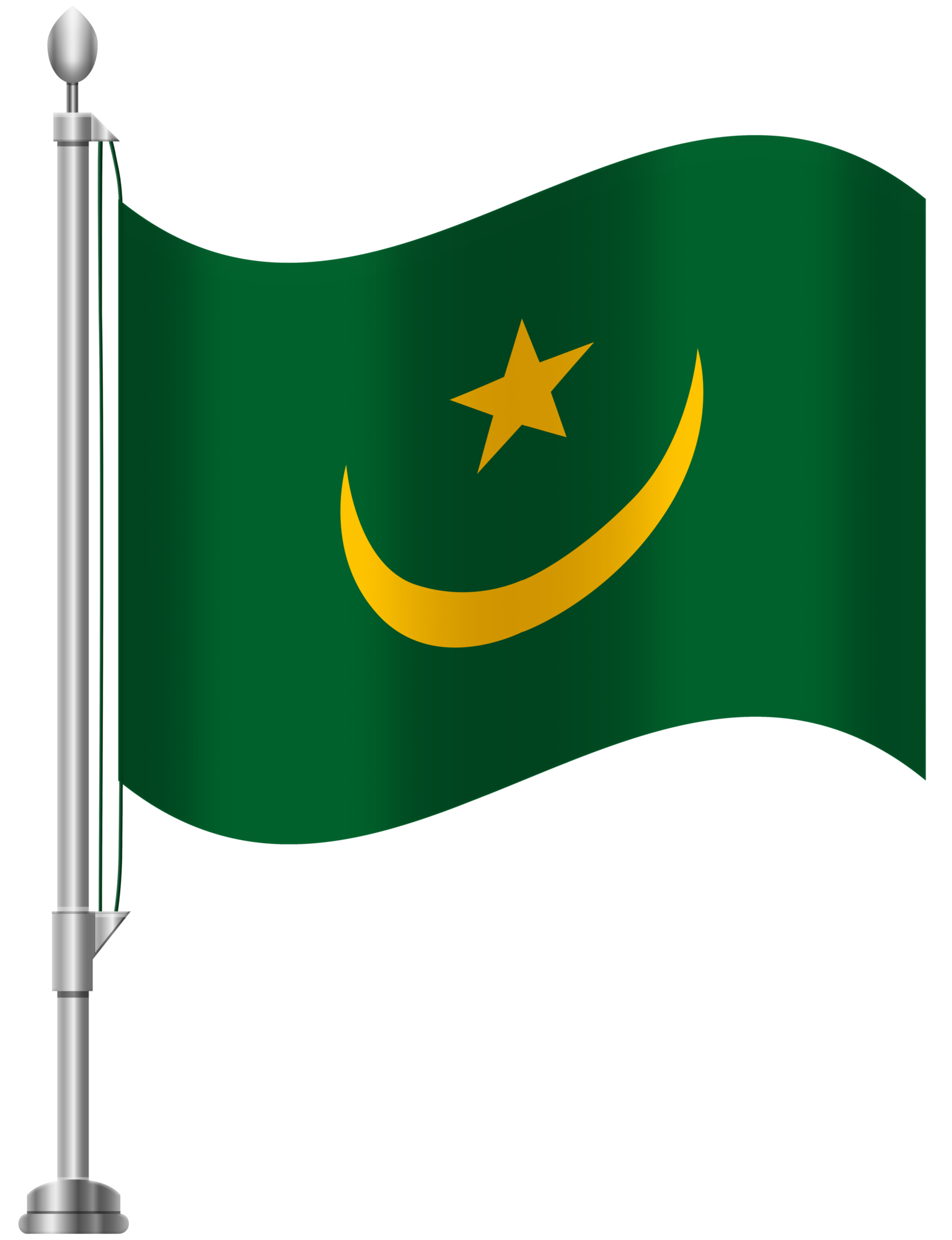 Mauritania Flag PNG Clip Art