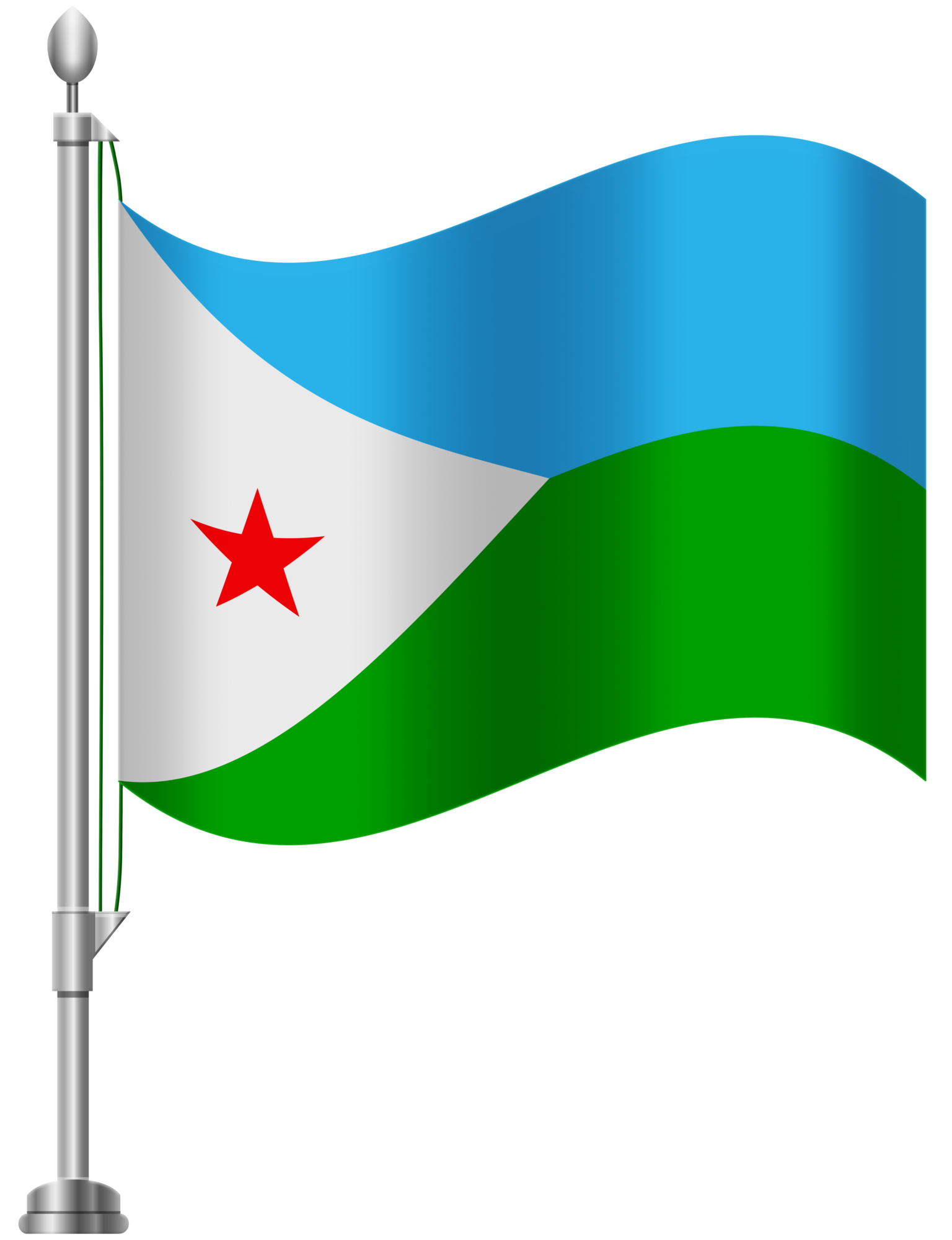 Djibouti Flag PNG Clip Art