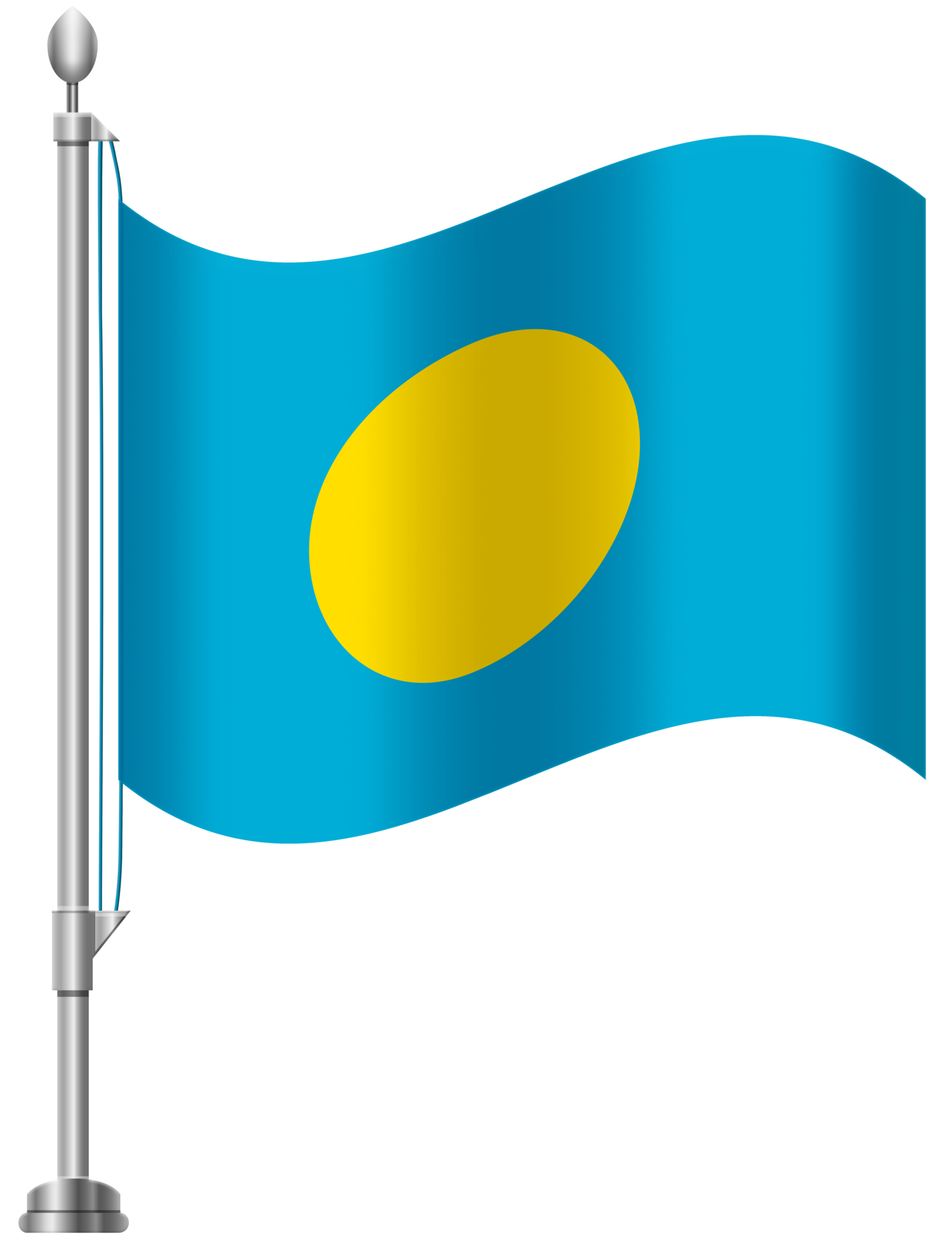 Palau Flag PNG Clip Art