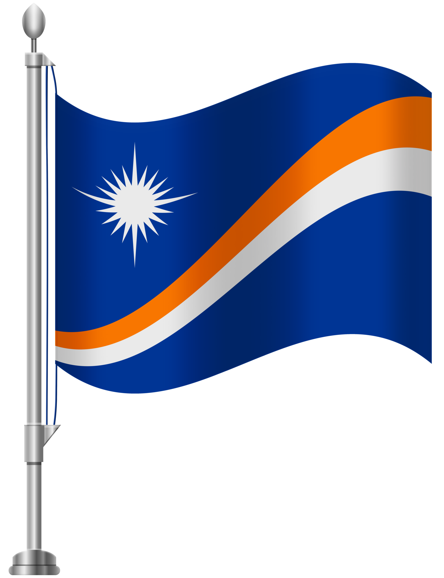 Marshal Islands Flag PNG Clip Art
