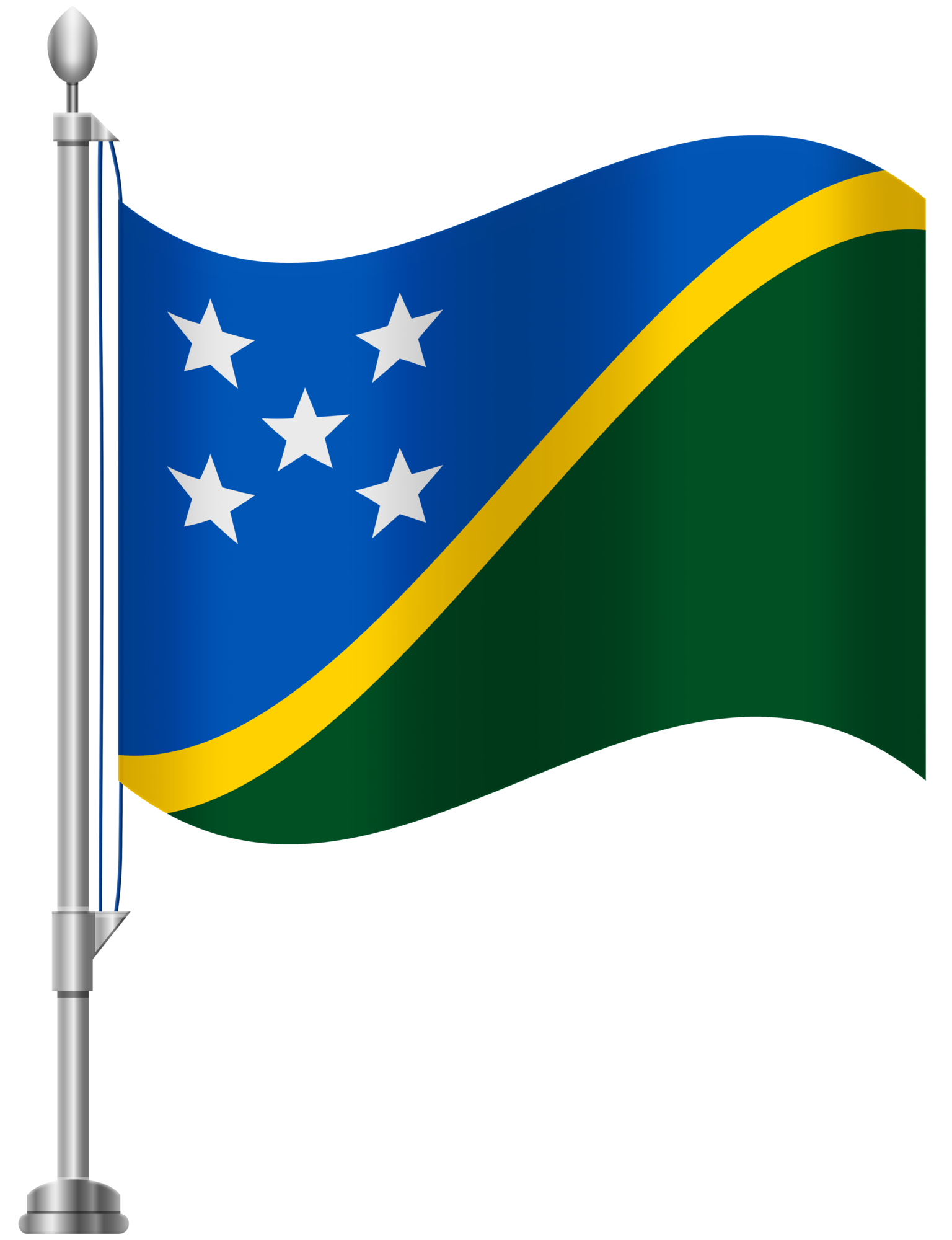 Solomon Islands Flag PNG Clip Art