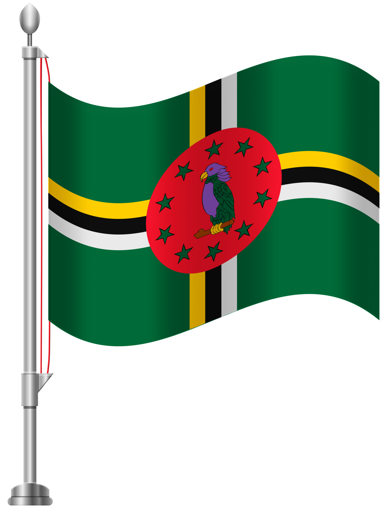 Dominca Flag PNG Clip Art