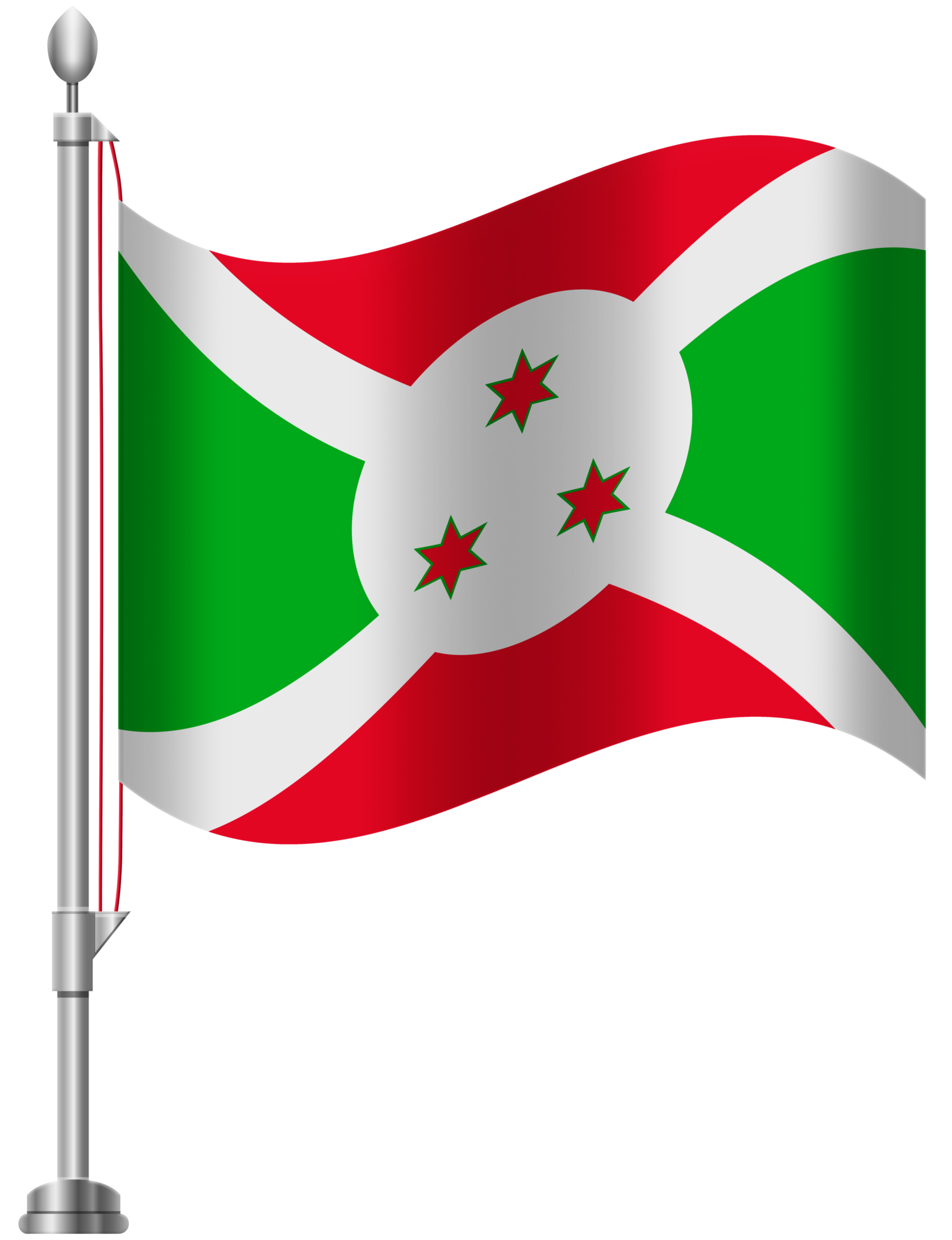 Burundi Flag PNG Clip Art