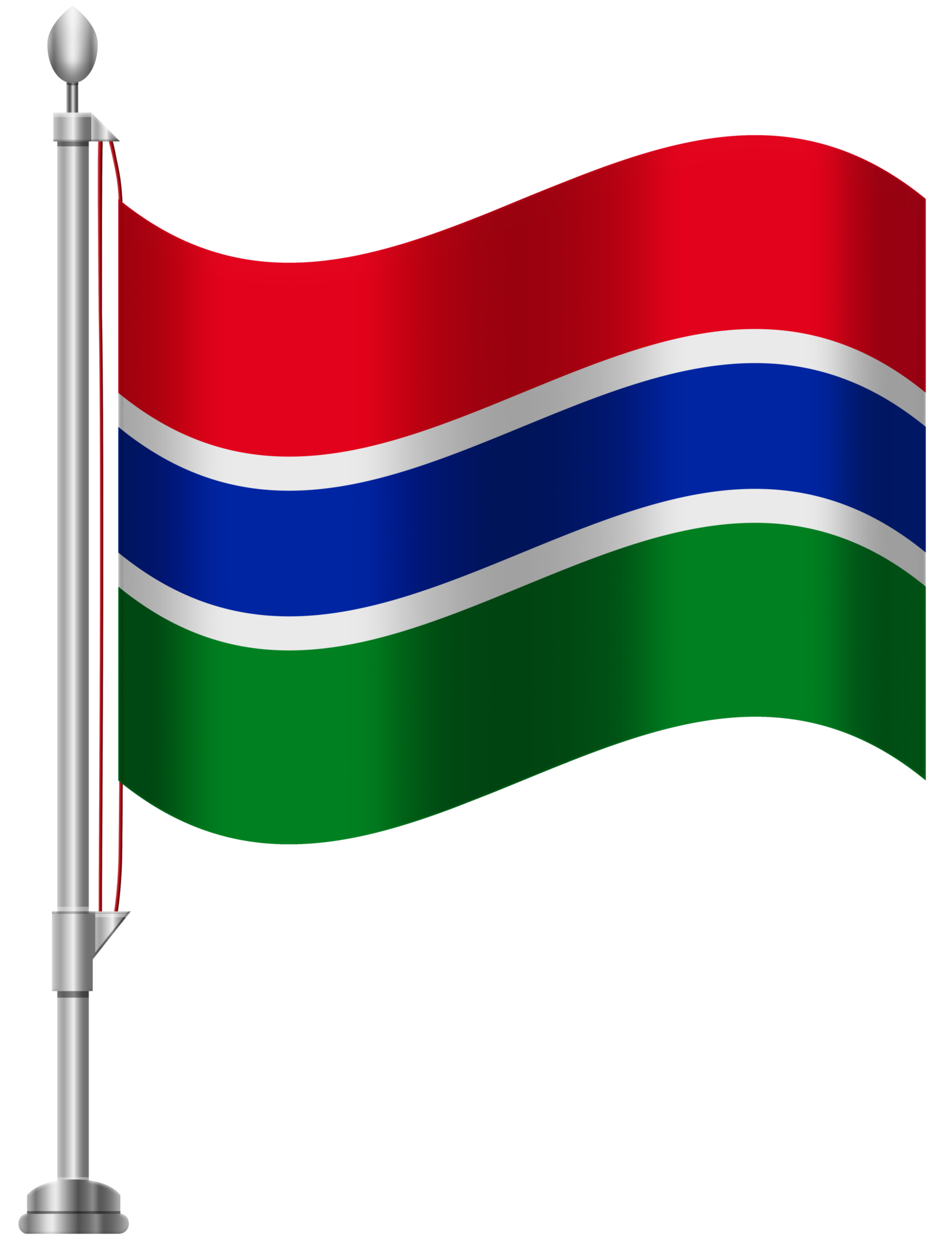 Gambia Flag PNG Clip Art