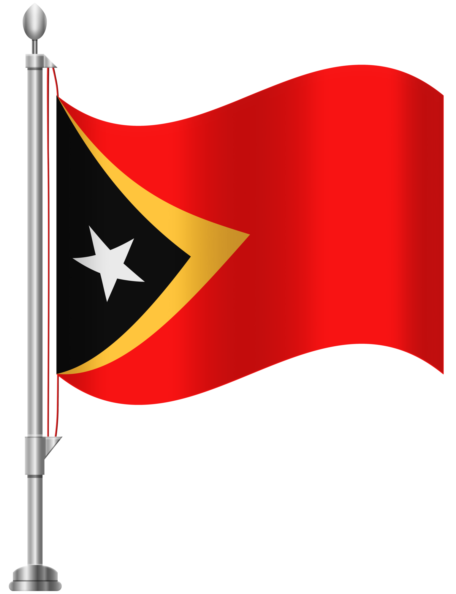Timor Leste Flag PNG Clip Art