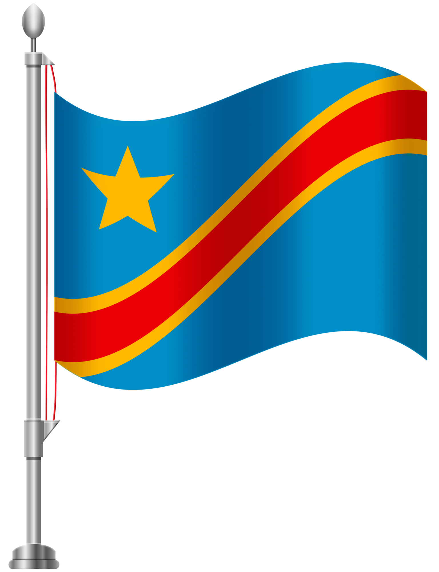 Democratic Republic of the Congo Flag PNG Clip Art