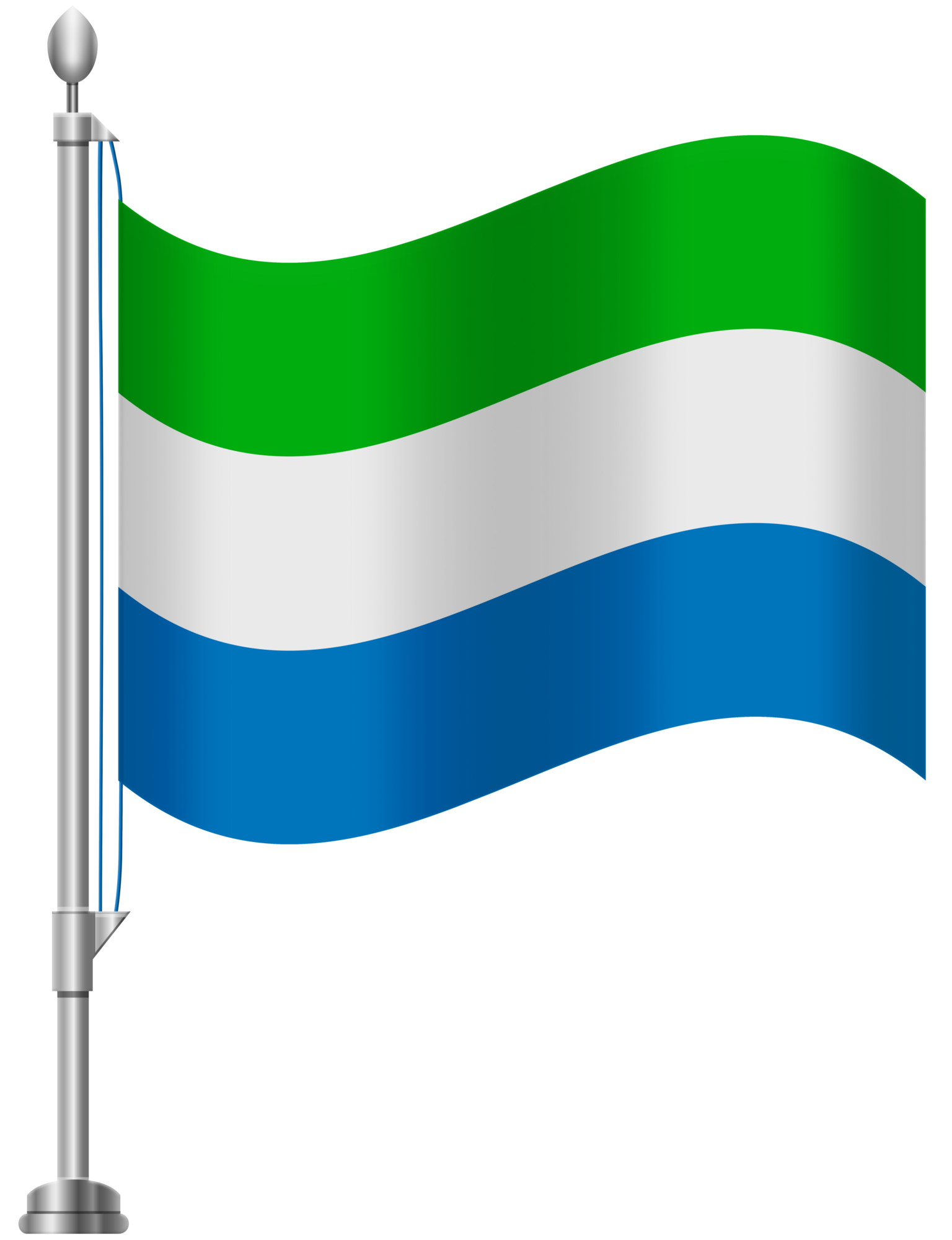 Sierra Leone Flag PNG Clip Art