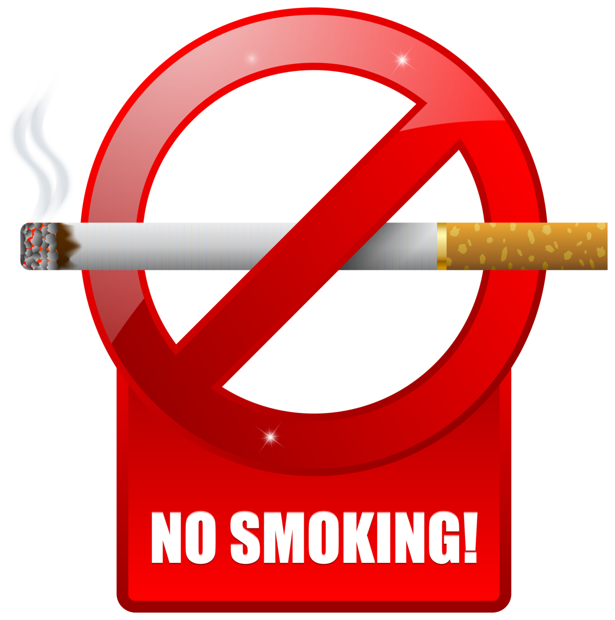 No Smoking Warning Sign PNG Clipart
