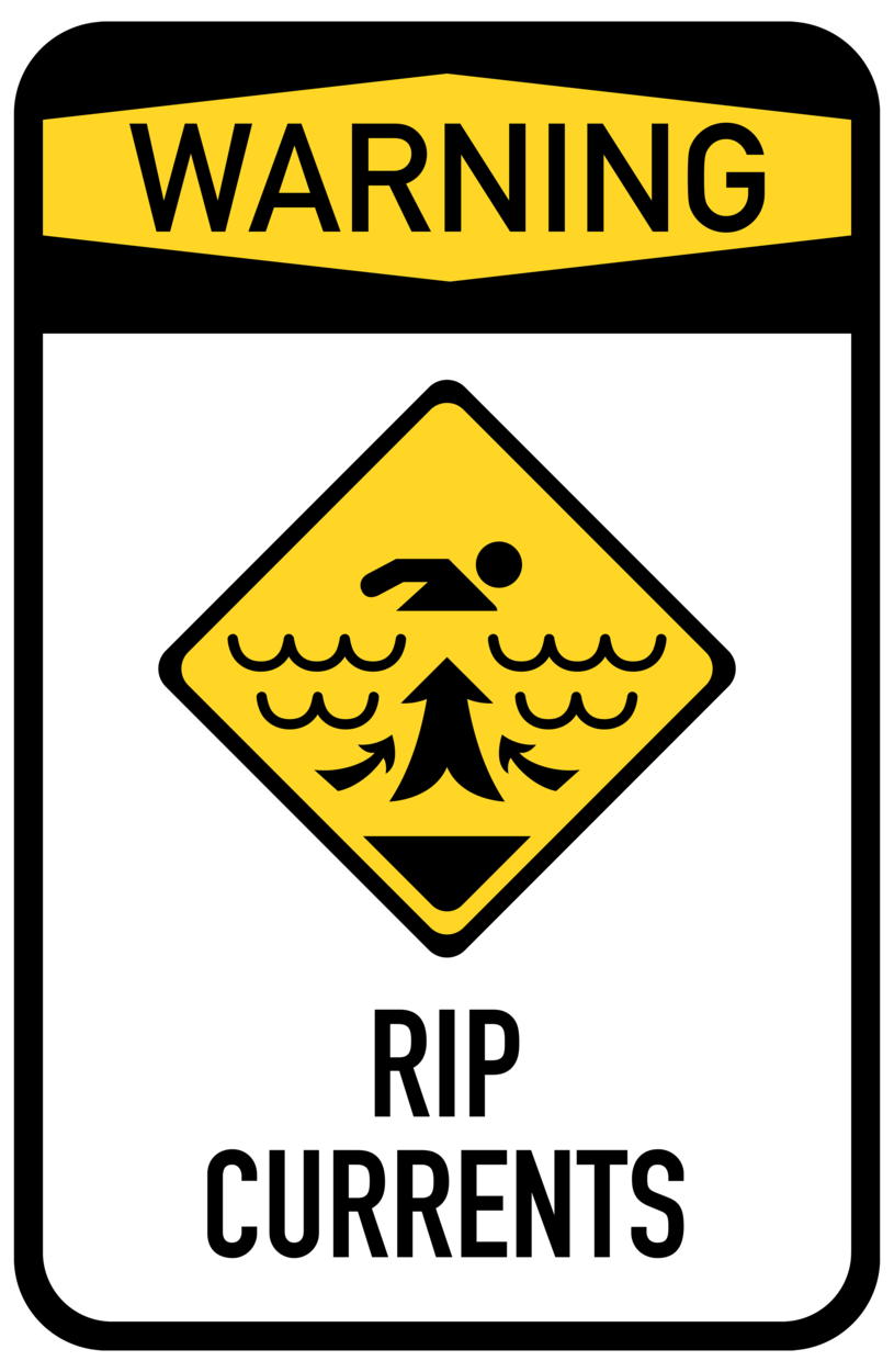 RIP Currents Sign PNG Clip Art