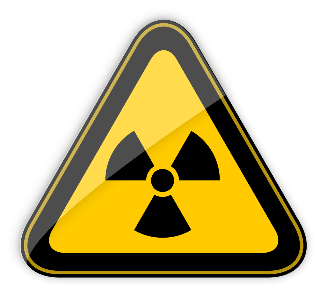 Radiation Hazard Warning Sign PNG Clipart