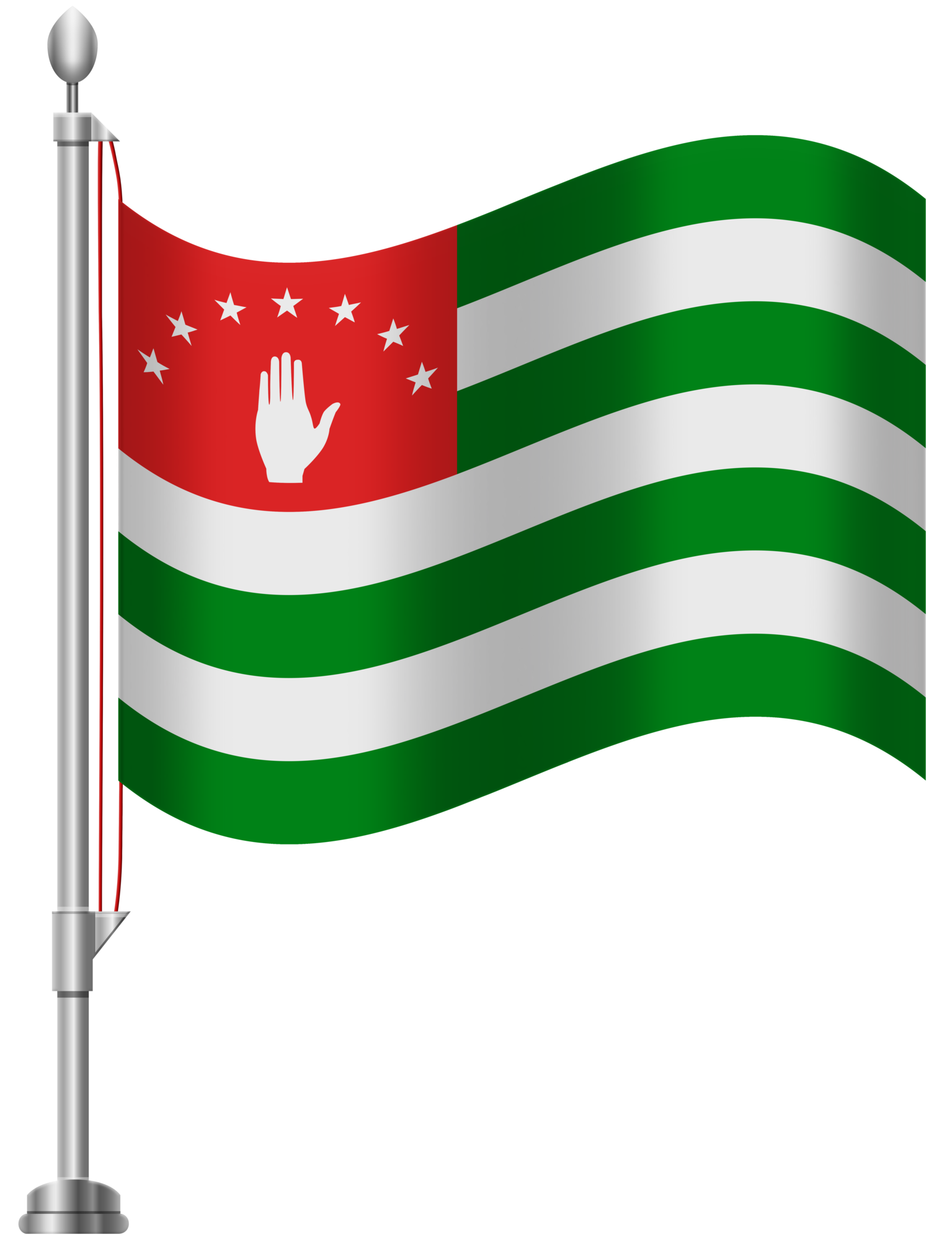 Abkhazia Flag PNG Clip Art