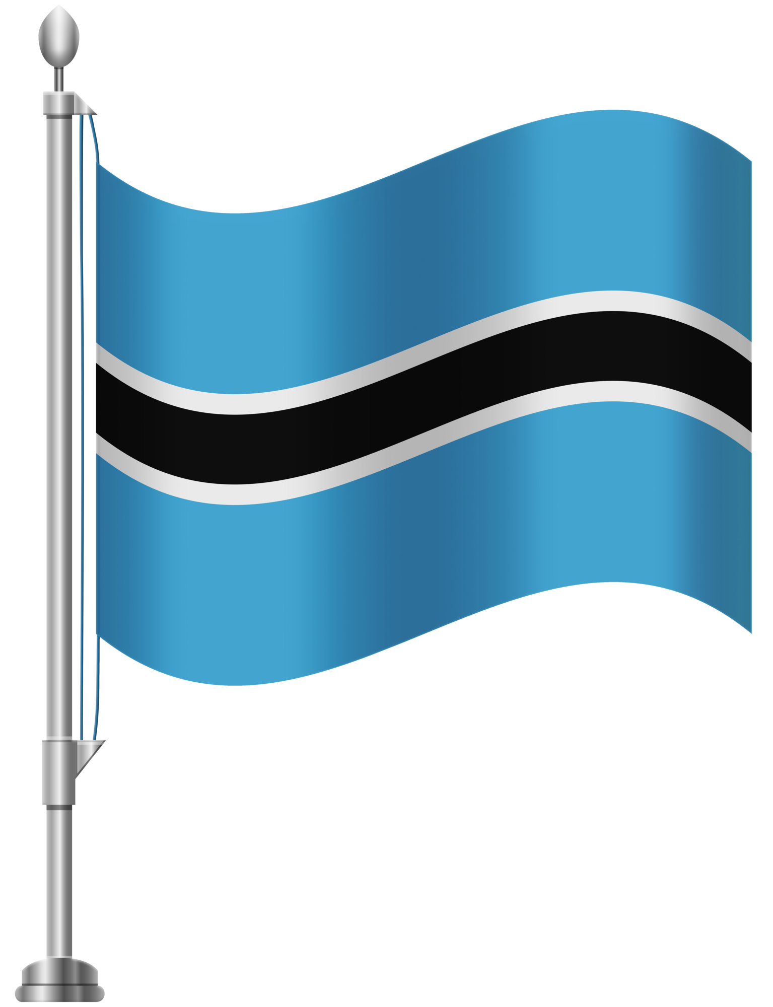 Botswana Flag PNG Clip Art
