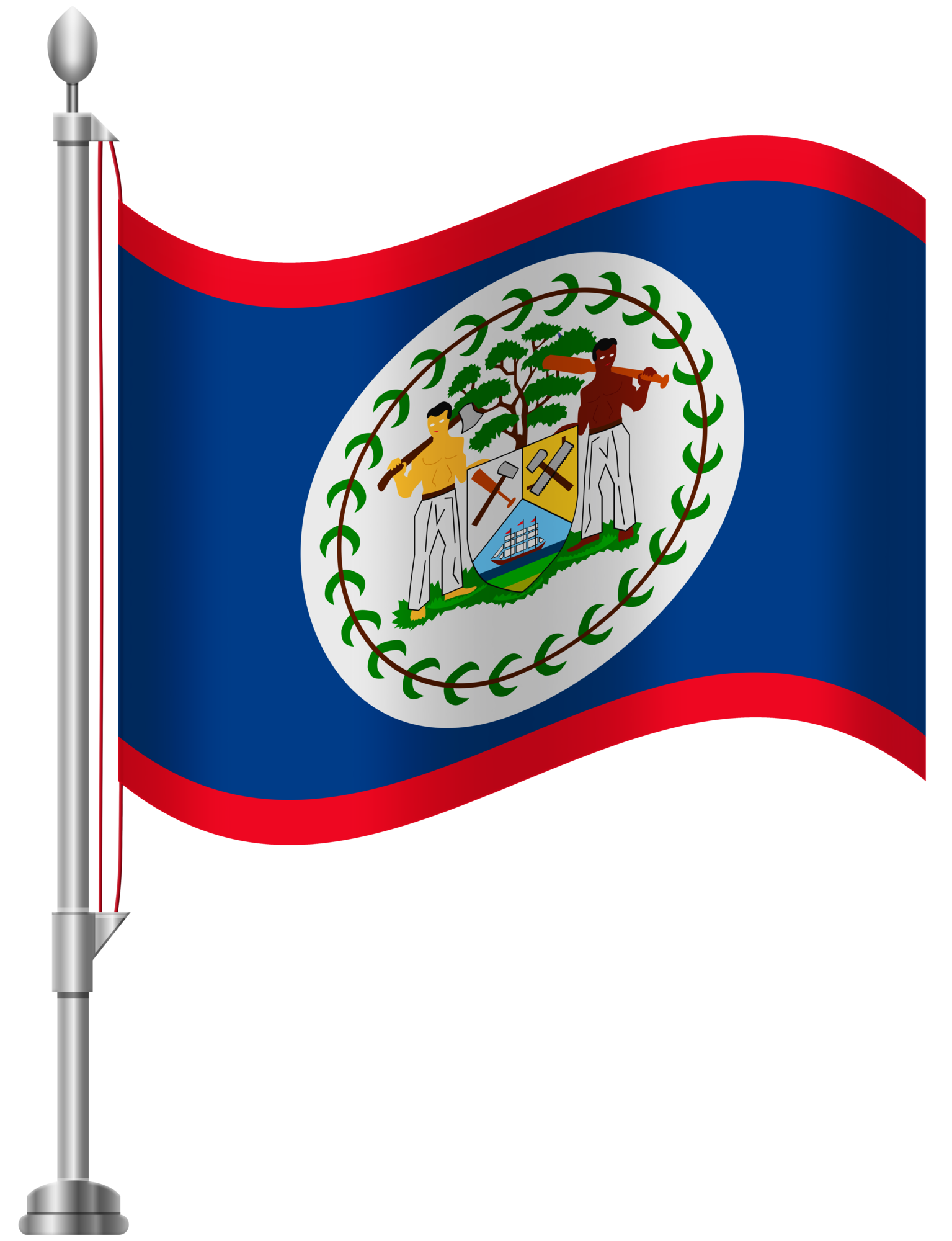 Belize Flag PNG Clip Art