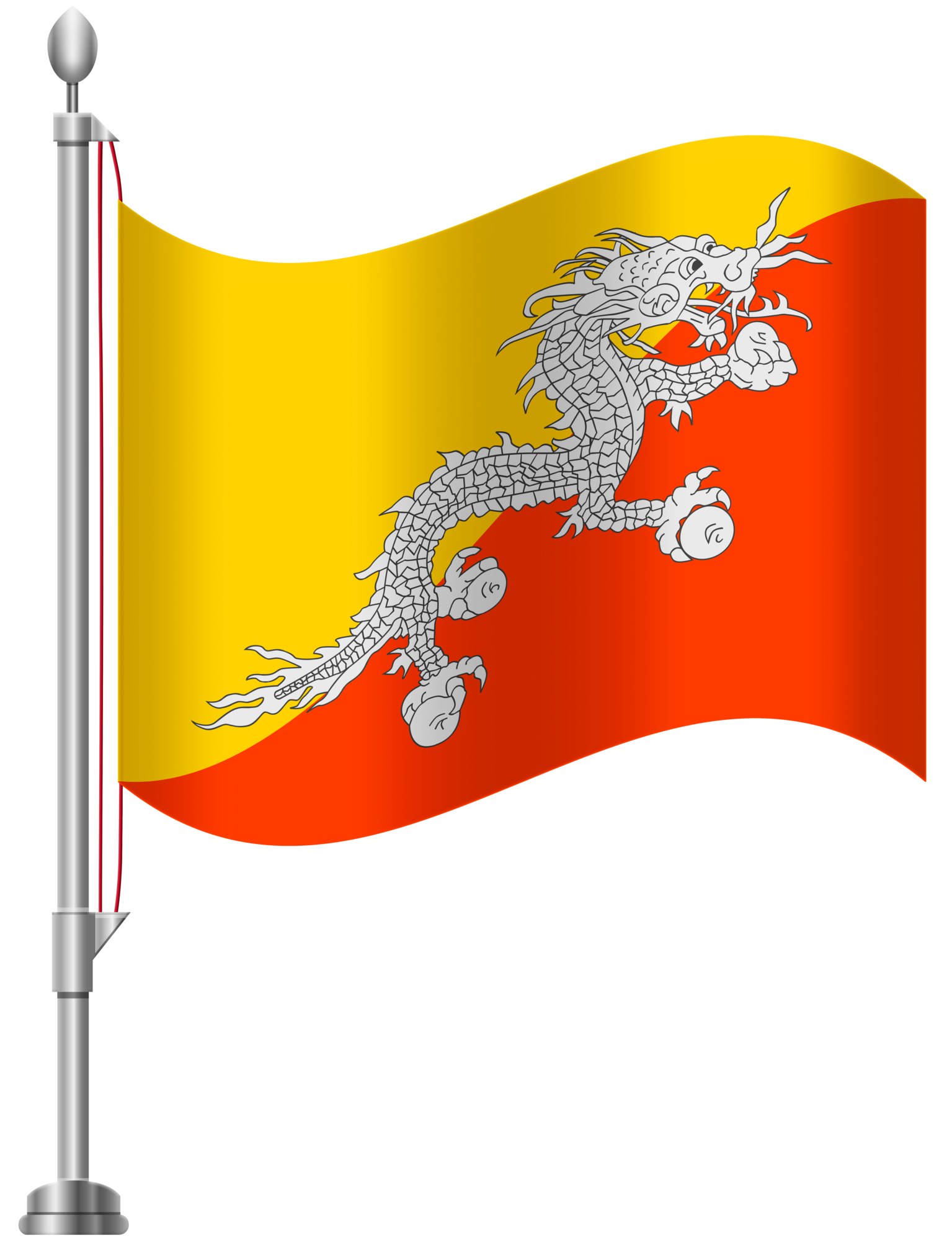 Bhutan Flag PNG Clip Art