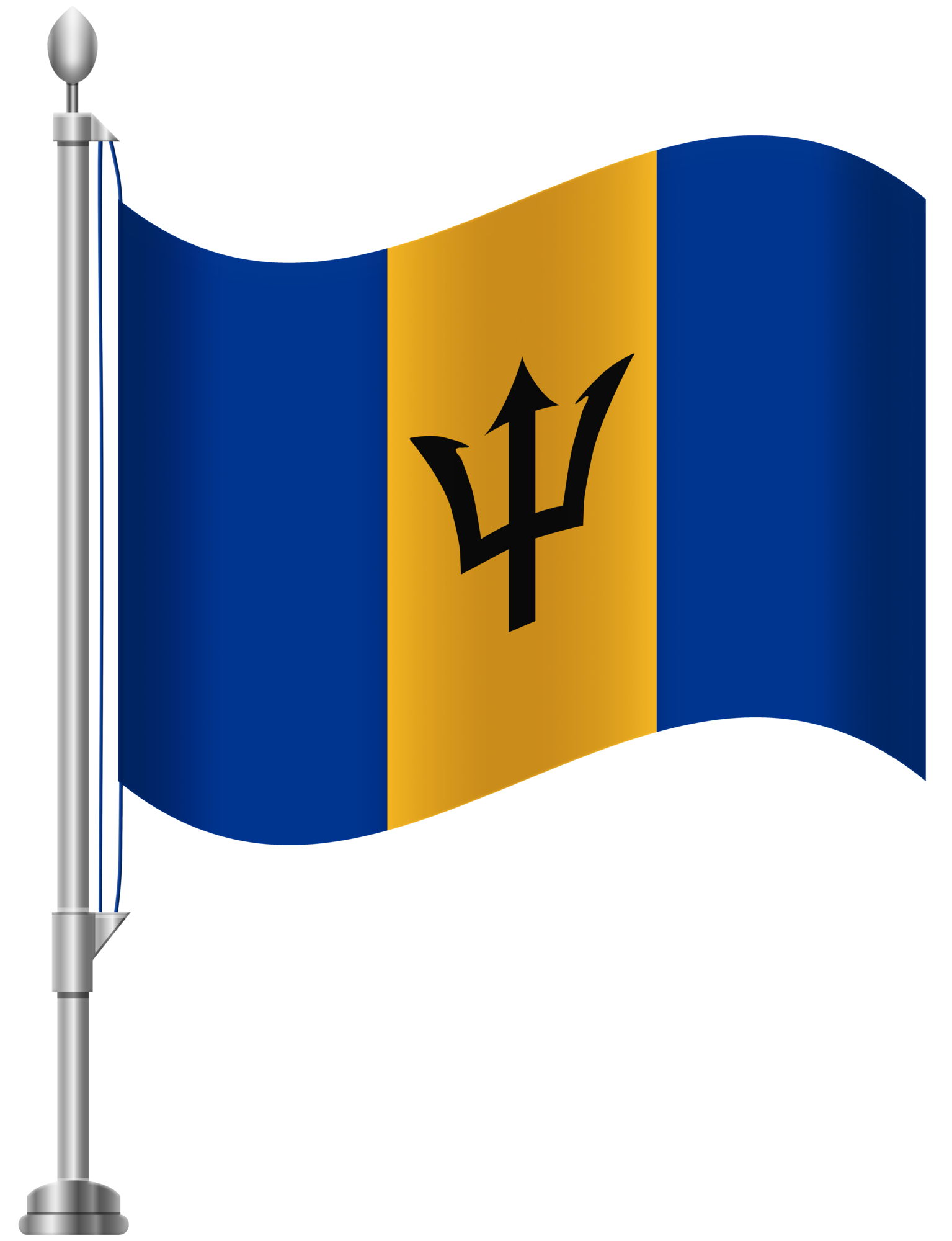 Barbados Flag PNG Clip Art