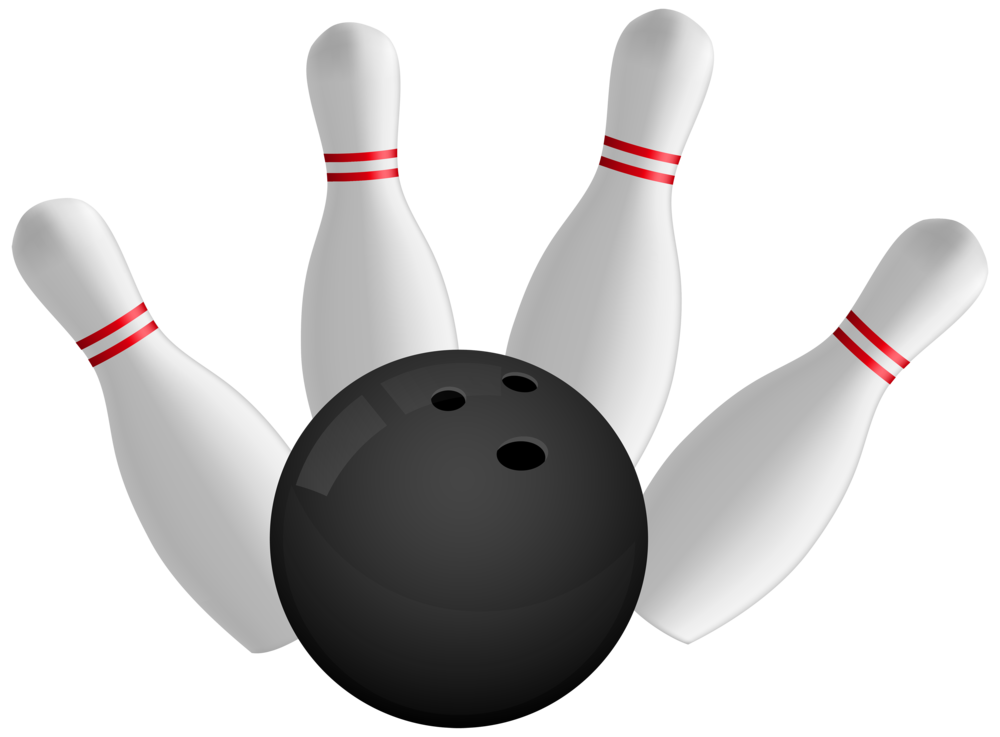 Bowling Ball and Pins PNG Clipart