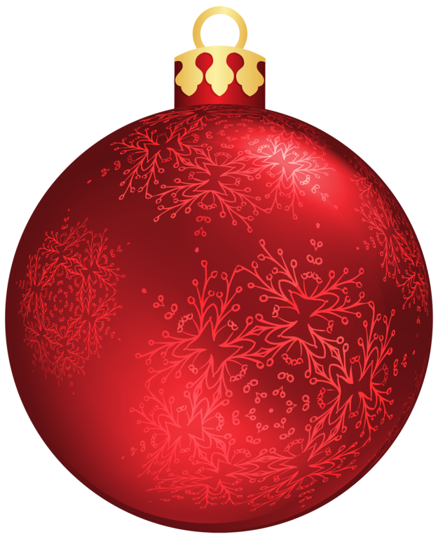 Red Christmas Ball PNG Clipar